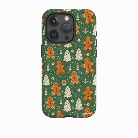 iPhone Tough Case - Ginger Bread Xmas II Smooth Touch Elegant Shield