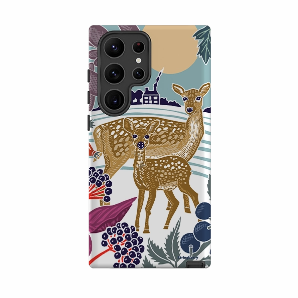 Shock Absorbing Samsung Tough Case - Deer By Kate Heiss