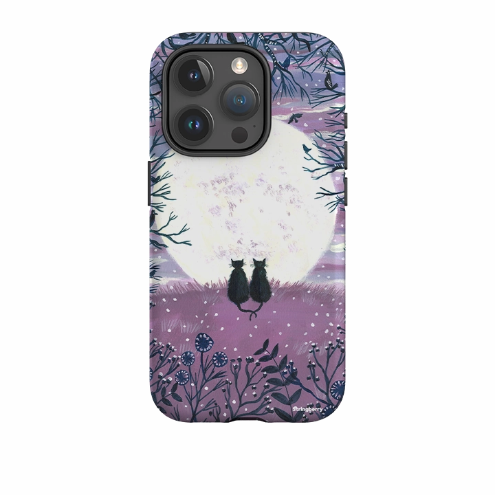 Compact Shell iPhone Tough Case - Winter Cats II By Mary Stubberfield