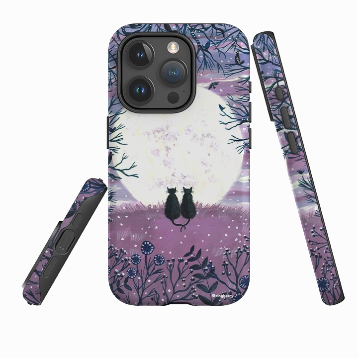 High Durability iPhone Tough Case - Winter Cats II By Mary Stubberfield
