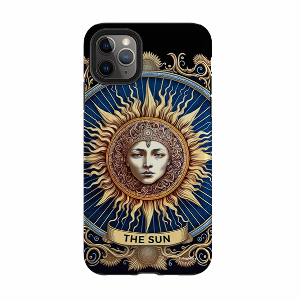 Polished Detail Edge Shock Resistant iPhone Tough Case - The Sun