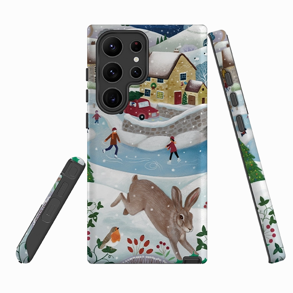 Strong material Samsung Tough Case - Advent Rabbit By Bex Parkin