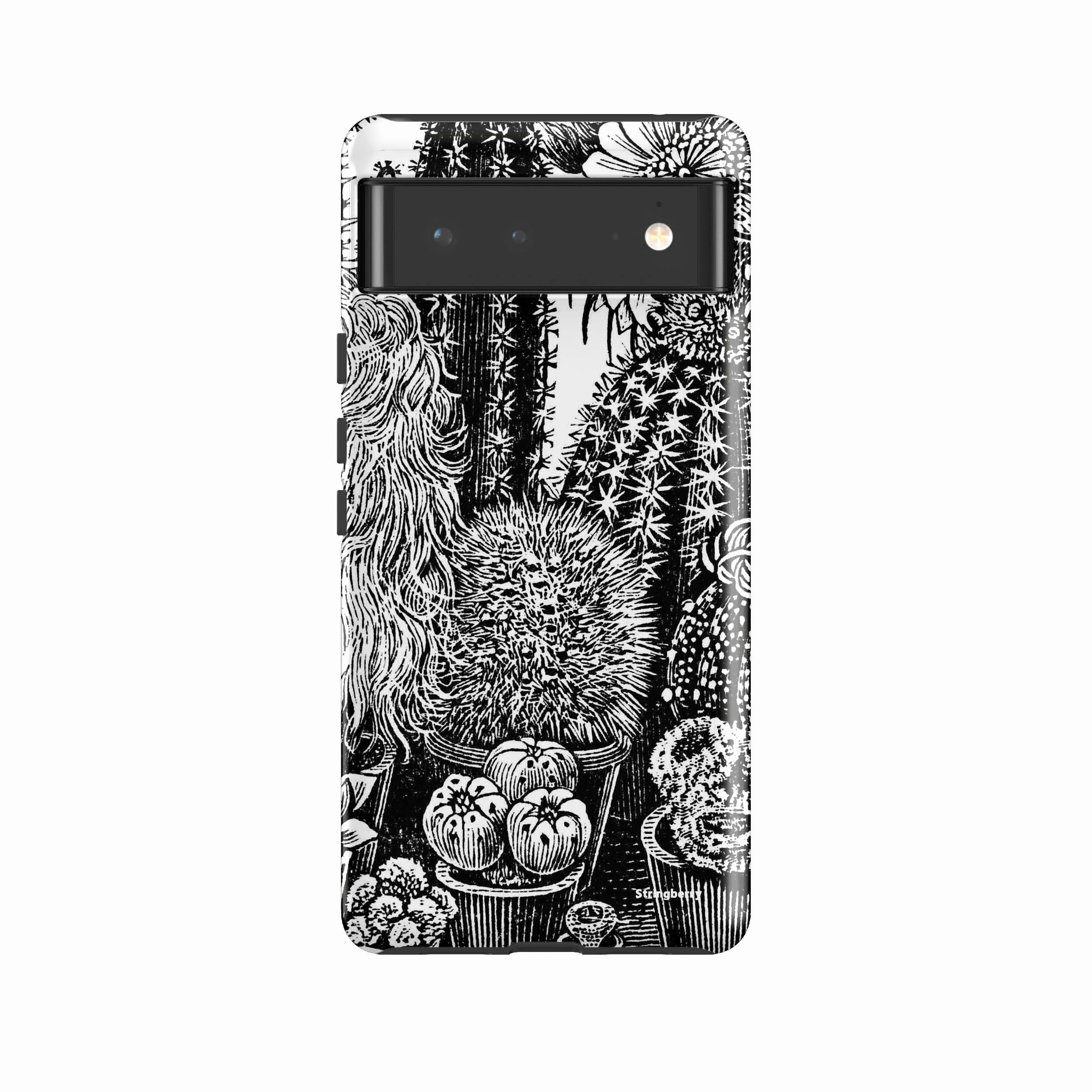 Hybrid Pattern Stylish Touch Google Tough Case -  Google Pixel Case Cactus