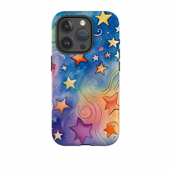 Grip Control iPhone Case - Rainbow Stars III