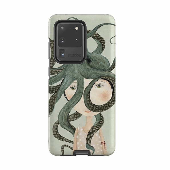 Samsung Tough Case - Octopus Girl By Katherine Quinn Premium Quality Modern Accent