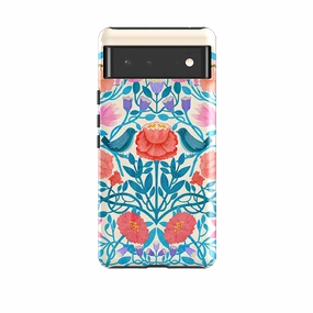 Google Tough Case -  Floral Birds By Nina Pace Matte Protection
