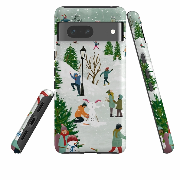 custom design Soft edges Google Tough Case - Let It Snow By Katherine Quinn