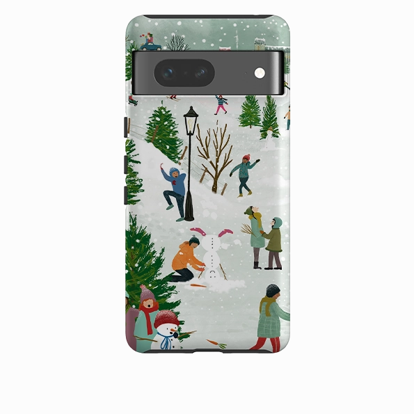 Light Build Matte Texture Finish Google Tough Case - Let It Snow By Katherine Quinn