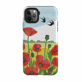 Modern Build iPhone Tough Case - Poppy Fields By Liane Payne