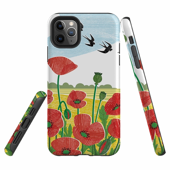 iPhone Tough Case - Poppy Fields By Liane Payne Clean Texture Fashion Texture
