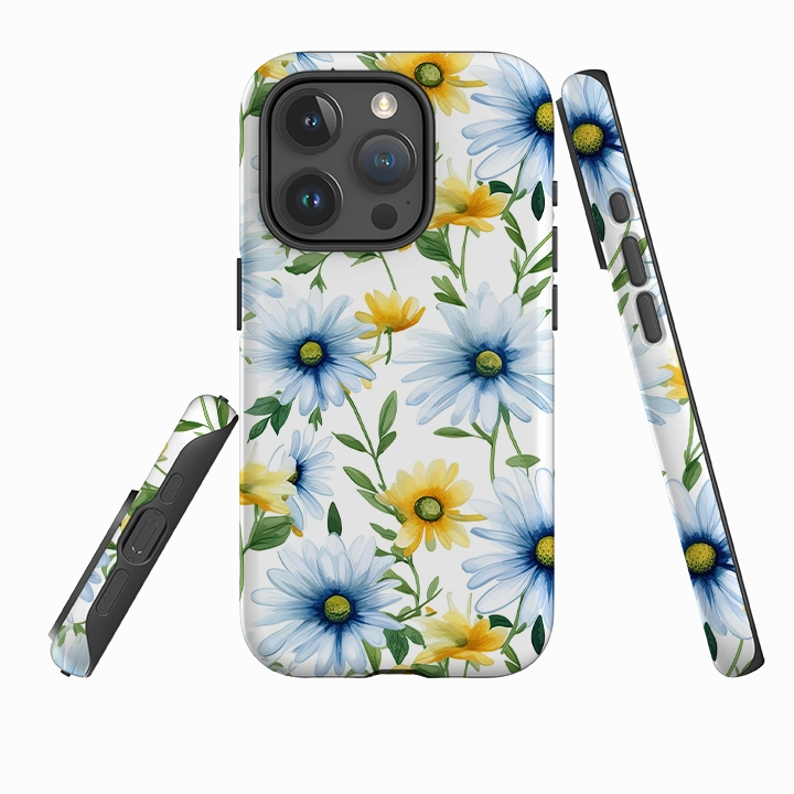 Luxury Grip Shock absorption iPhone Case - Cape Daisies II