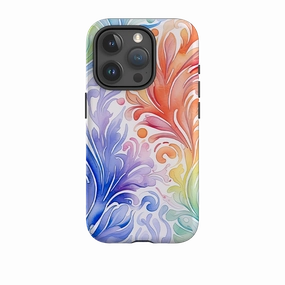 Flexible Edge Texture iPhone Case - Cosmic Waves II