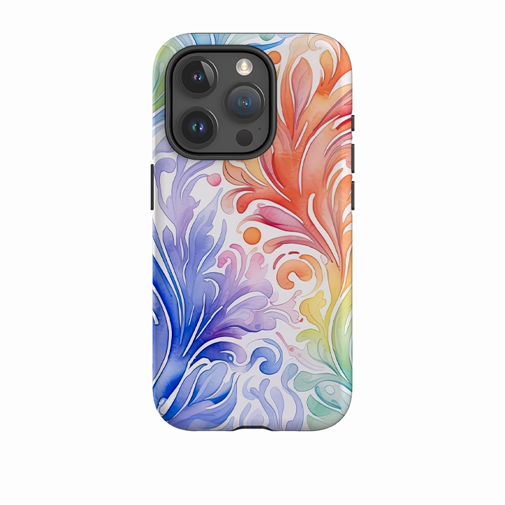 iPhone Case - Cosmic Waves II Durable Surface Design Soft Frame