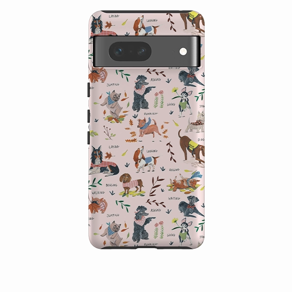 Google Tough Case -  Dog Pattern By Caroline Bonne Muller Elegant Pattern Design Comfort Edge Layer