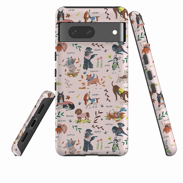 Google Tough Case -  Dog Pattern By Caroline Bonne Muller Protective Design Layer