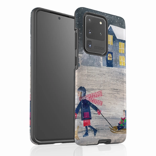 Unique Texture Samsung Tough Case - Sledging By Tracey English