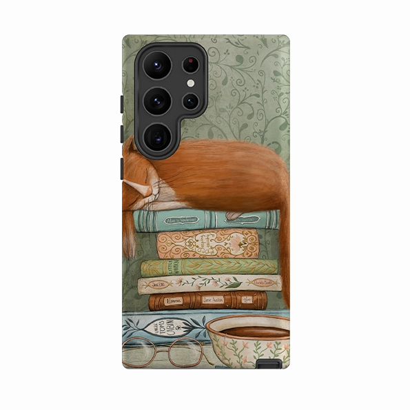 Minimal Pattern Samsung Tough Case - Cats and Books By Maja Lindberg