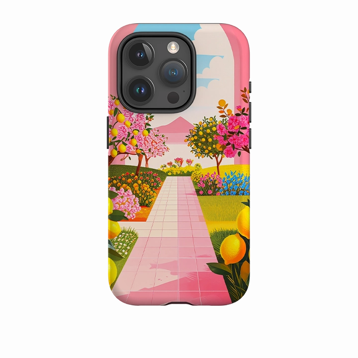 iPhone Tough Case - Lemon Gardens Lightweight Feel