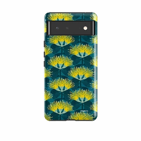 Google Tough Case -  Pohutukawa Yellow And Blue By Katherine Quinn Luxury Accent