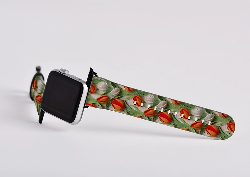 Apeldoorn Tulips Apple Watch Strap Soft Classic Feel
