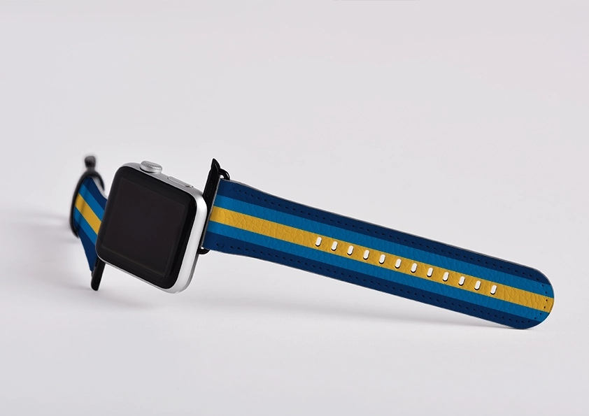 Apple Watch Strap- New York Chroma Stripe Breathable Option