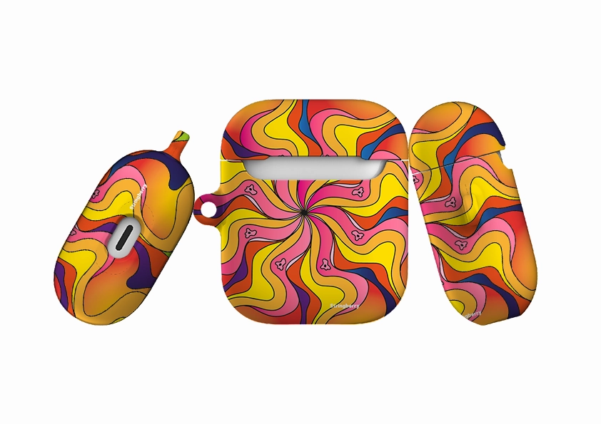 protective mini pouch compact pastel handmade silicone shell Bells Airpod Case ( Gen 1 & 2 )