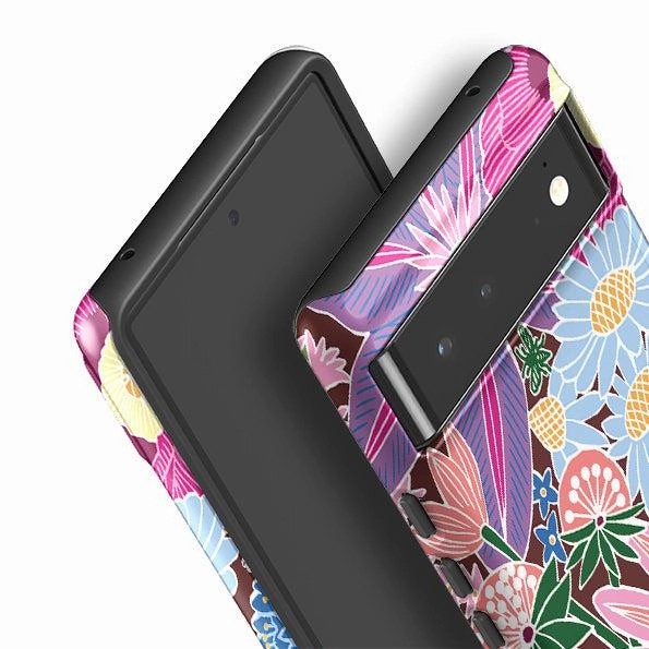 Classic Touch Google Tough Case -  Jigsaw Floral 1 By Kate heiss