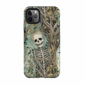 iPhone Tough Case - Skeletal Floral Luxury Look