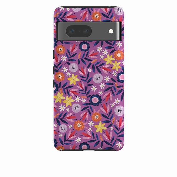 Google Tough Case -  Scattered Flowers I By Ali Brookes Polished Surface Vivid Coloration