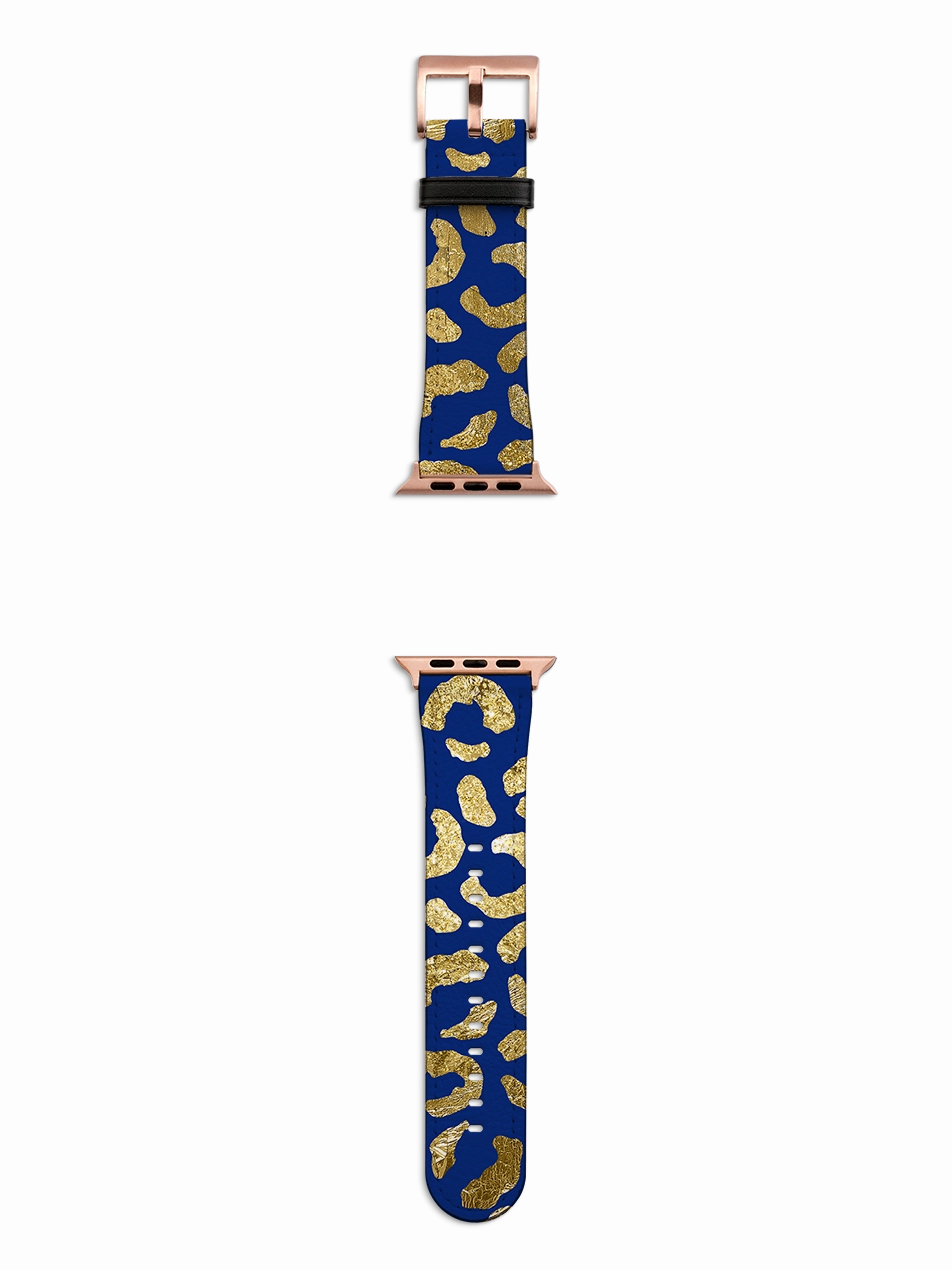 Blue Brush Apple Watch Strap Minimal Sporty Look