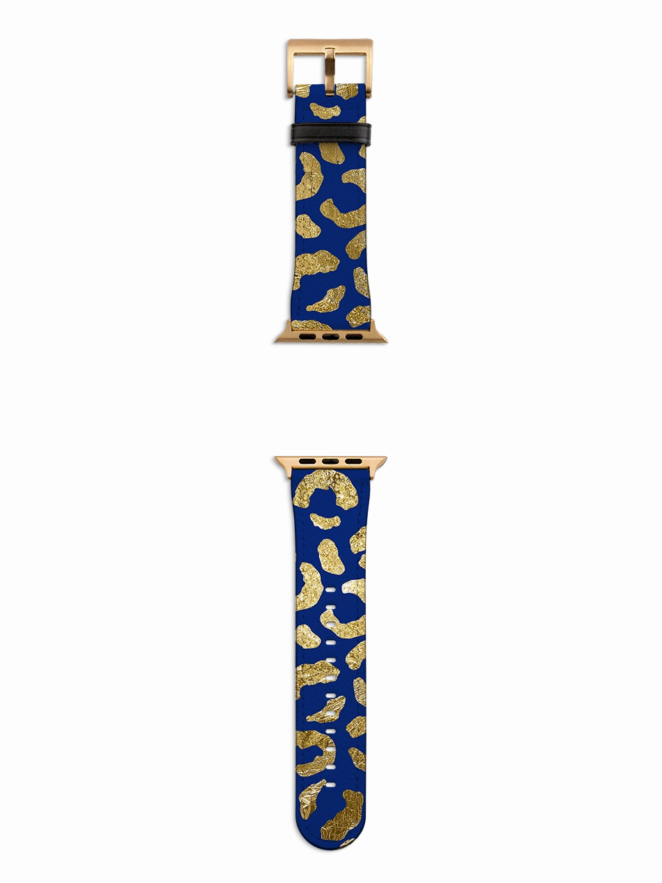 Eco Friendly Blue Brush Apple Watch Strap