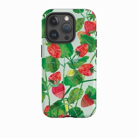 Durable touch iPhone Case - Strawberries By Tracey English
