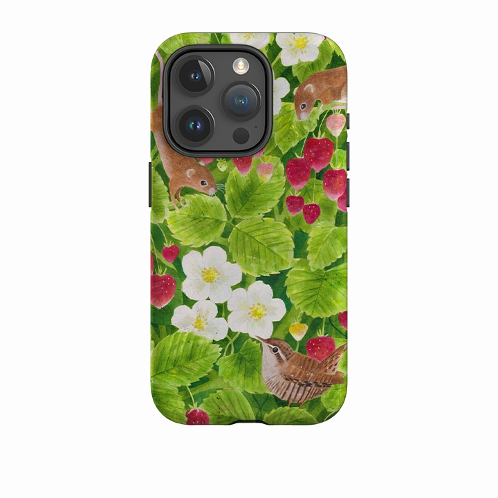 iPhone Tough Case - Strawberry Thieves By Bex Parkin Hard Plastic