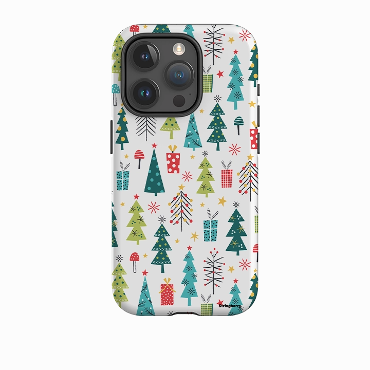 Casual Texture Comfort Layer Texture iPhone Tough Case - Trees By Ali Brookes