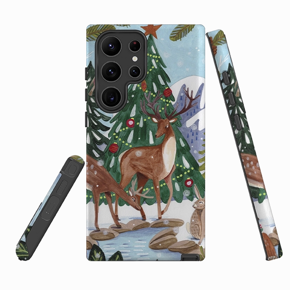 Urban Texture Elegant Style Samsung Tough Case - Winter Forest By Caroline Bonne Muller