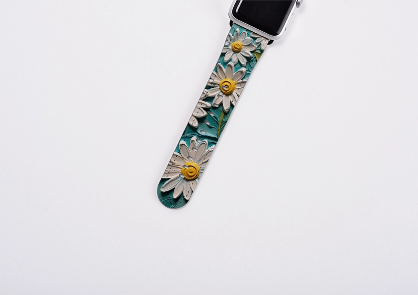 Cape Daisies Apple Watch Strap Flexible feature