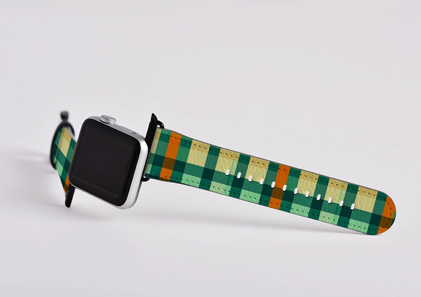 Cape Town Gingham Apple Watch Strap Flexible Travel Gear Breathable Option