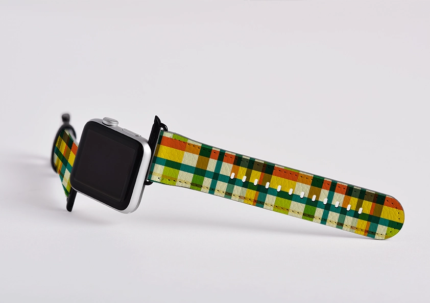 Los Angeles Gingham Apple Watch Strap Trendy Appeal Cycling gear