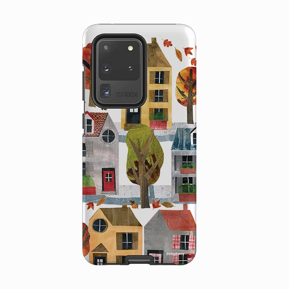 Protective Craft Stylish Surface Design Samsung Tough Case - Houses By Tracey English