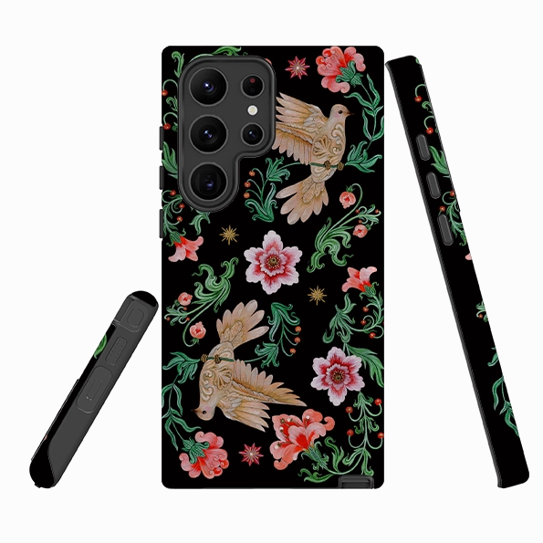 Refined Pattern Samsung Tough  Case - Two Turtle Doves By Maria Matos