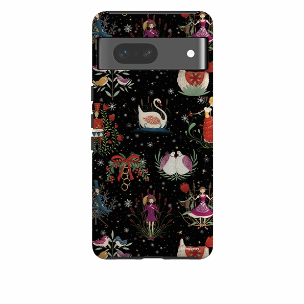 Shockproof Edge Minimal Touch Google Tough Case -  Twelve Days Black By Maja Lindberg