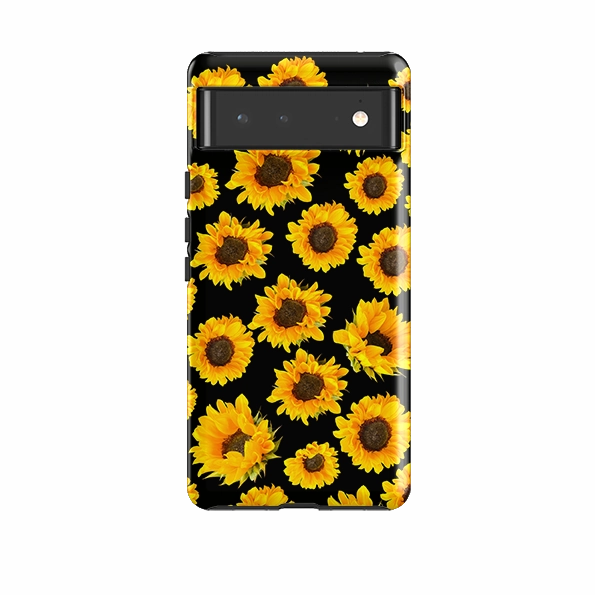 Google Tough Case -  Yellow Sunflowers Magnetic Mount Compatible