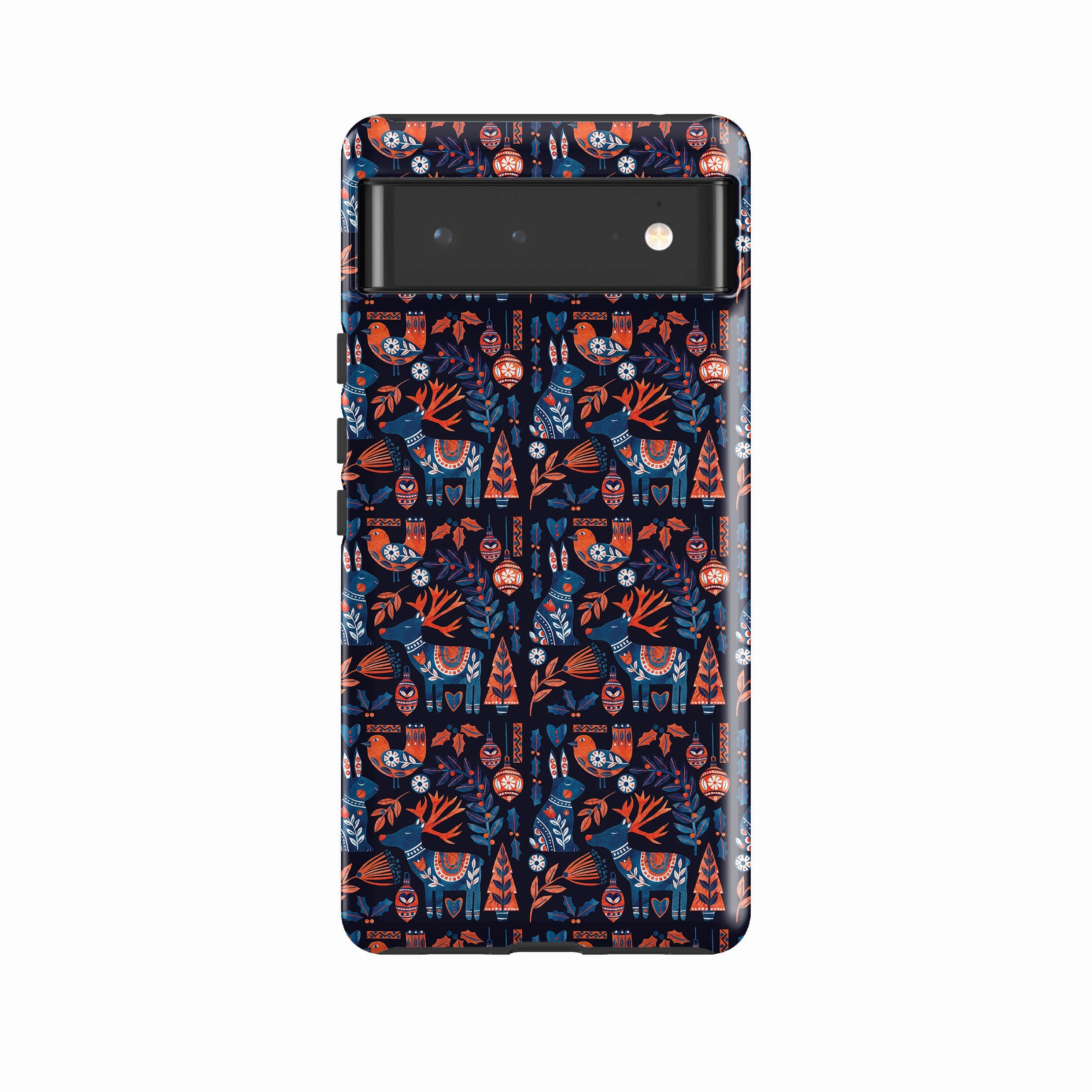 Google Tough Case -  Scandi Animals Dark By Tracey English Colorful Finish Travel Companion