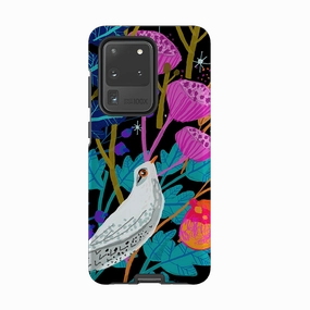 Samsung Tough Case - White Bird By Claire West Chic Accessory