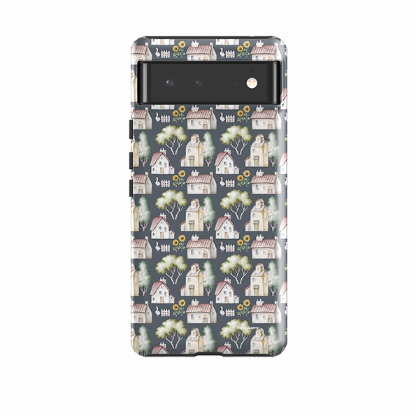 Compact Shape Modern Style Google Tough Case -  Country Cottage Pattern