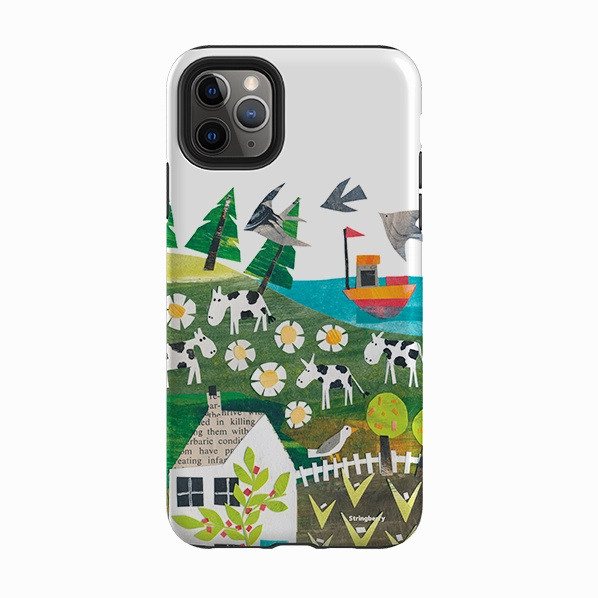 iPhone Tough Case - Countryscape VII By Tracey English Vivid Detail