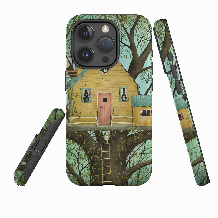 iPhone Tough Case - Tree House By Maja Lindberg Premium Material Elegant Texture