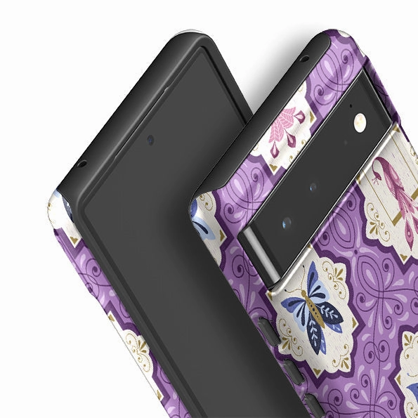 Google Tough Case -  Wingframes Med Purple By Jenny Zemanek Luxury Look