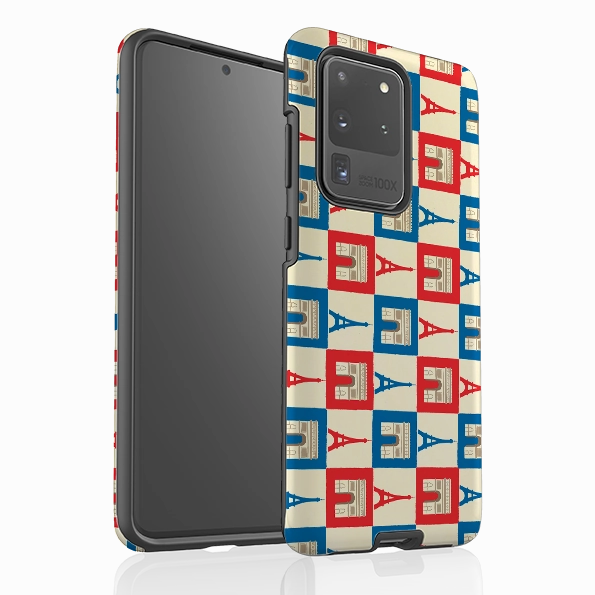 Samsung Tough Case - Paris Papers Modern Pattern Style Smooth Shield