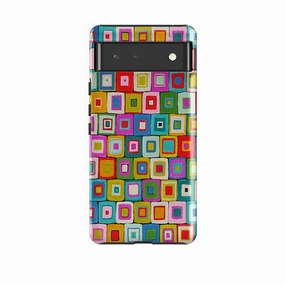 Hybrid Touch Google Tough Case -  Atelier Blanket Squares Bright By Sarah Campbell